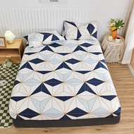 SunnySunny Fitted Bedsheet Single/Queen/King Size bedding sheet mattress bed cover suti height 25cm