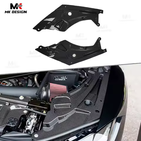 Dry Carbon Fiber Engine Bay Cover for BMW G80 G81 M3 G82 G83 M4 Headlight Covers Engine Compartment 