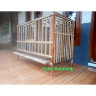 READY Kandang Ayam Petelur Bambu Lipat Rakitan