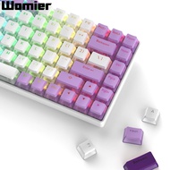 WOMIER 165 Keys Double-shot Pudding Keycaps OEM Profile Shine Through PBT Keycap for Gaming Mechanic