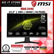 MSI MAG 244C 23.6" (23.6", VA, FHD, 1MS, 180HZ) CURVED GAMING MONITOR