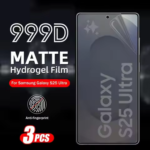 3pcs Matte Hydrogel Film For Samsung Galaxy S25 S24 S23 Ultra Plus S25 Edge S22 S21 S20 FE S10 Note 