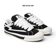 Emoe - Bubble-Bw Men's and Women's Sneakers, Elegant Black and White Casual Shoes, Rubber Shoes