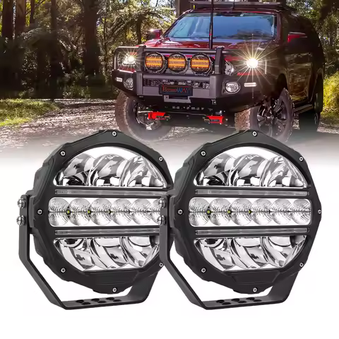 BraveWAY [Best] 9 inch LED Work Light for Offroad Pick-Up Truck ATV UTV offroad use 300W/set Led Dri