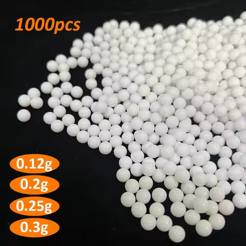 1000 Rounds Airsoft Paintball BBs Bullets 0.12g/0.2g/0.25g/0.3g Strike Ball Tactical Air Gun High qu