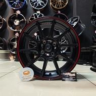 [1PC] New Sport Rim 15inch RAXER SF.1 15X7JJ ET35 4H100 MBK | High Quality Sport Rim