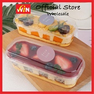 280MLTransparent Long Cake Box Ice Cream Fruit Cheesekut Boxes Mousse Pudding Tiramisu Packaging Box