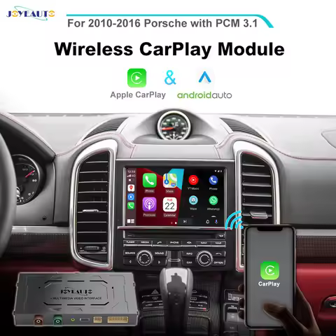 Joyeauto Wireless Apple CarPlay for Porsche Cayenne Macan Cayman Panamera Boxster 718 911 958 PCM3.1