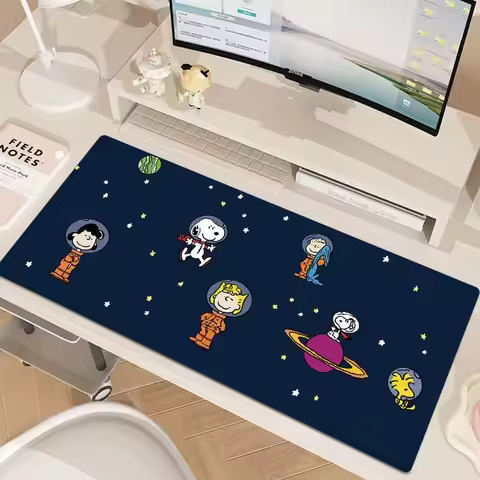 Leather Protected Desktop Pad Interstellar Astronaut Snoopy Anti Slip Y2K Pad Creative Esports Game 