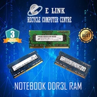 [ USED ] NOTEBOOK  2GB DDR3L RAM / SK HYNIX KOREA / SK HYNIX CHINA / MICRON CHINA / 3 MONTH WARRANTY