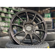 NEW 16X7J AOW ZE40 Rim (set of 4) Dark Gunmetal 4X100 for City Jazz Vios Yaris Myvi Mazda 2