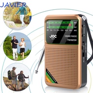 JAVIER FM AM SW Radio, Multifunctional HD Display Screen Battery Operated Radio, Durability Transist