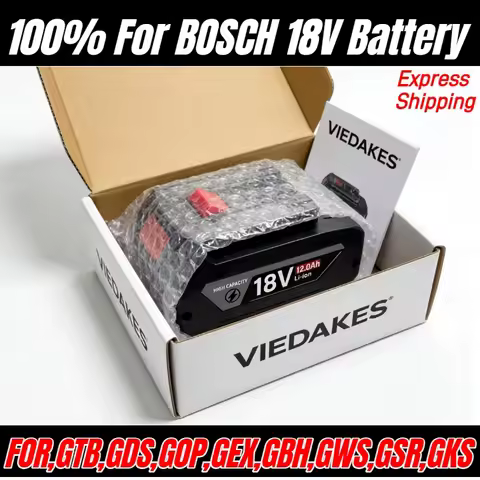 100% new For BOSCH Professional 18V 18650 4.0Ah/5.0Ah/6.0Ah Battery 18V Li-ion Battery Replacement f