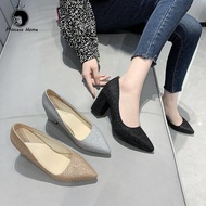 ❤Ready Stock❤ kasut pengantin perempuan nikah Size 33-50 49 King size block heel 8cm men's 48 high h