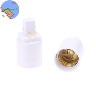 Homestore 3Pcs 4 Pin Conductive G24 To E26/E27 Soet Adapter G24Q Lamp Base Adapter G24Q To Medium Li