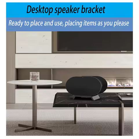 Smart Speaker Acrylic Holder Desktop Non-slip Sound Box Stand 45 Degree Angle Space Saving Home Deco