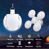 Solar powered led light bulb shaped like 4 Petals that can be opened and closed (40W)