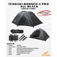 TENDA TENDAKI • Dome outdoor camping tent •BORNEO 4 pro •Double layer •T210 ripstop material •PU 400