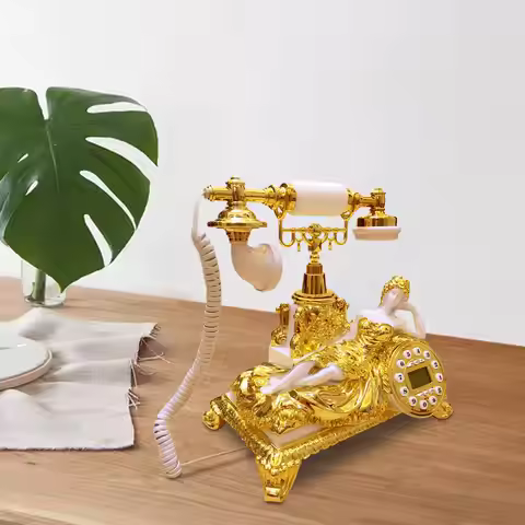 Vintage Telephone Date Display Desk Decoration for Cafe Bedroom Home Decor