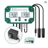 6 in 1 Water Quality Tester Tuya WiFi Multi-Parameter Water Quality Monitor Digital PH/Total Dissolved Solids/EC/SG/Salt/Temp Meter for Aquarium Aquaculture Swi  Tolo4.03