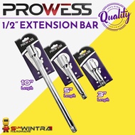 PROWESS 1/2" Drive Extension Bar 3" / 5" / 10" Length #PW25-5503~5510 | Batang Sambungan | 驱动延长杆
