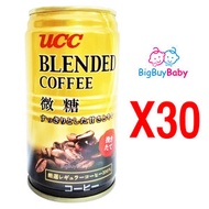 UCC - [原箱優惠]微糖咖啡 185g X 30罐 (#235450) (在此日期前最佳: 2025.03) (平行進口)