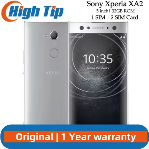 Unlocked Original Sony Xperia XA2 Dual Sim Single SIM Smatphone Octa Core 5.2" 32GB ROM 23MP Camera
