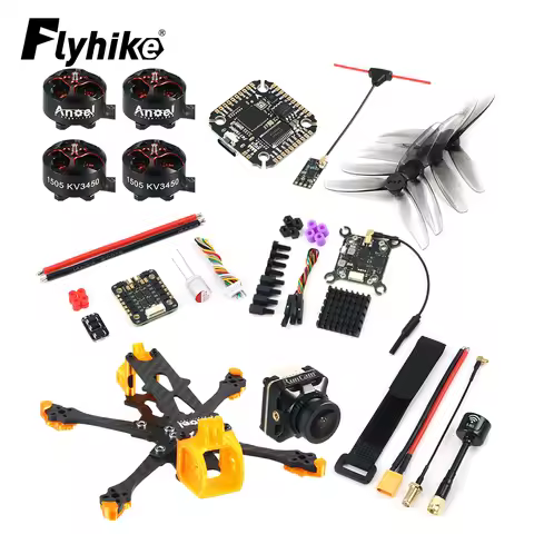 Uangel30 3inch Flower Fly FPV Kit 3inch Frame F411 FC & 40A ESC Runcam Robin3 Camera 1505 3450KV Mot