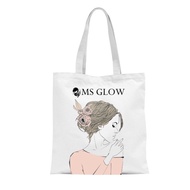 Tote Bag Putih Ms Glow Original - totebag original ms glow - ms glow