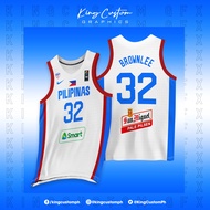 GILAS PILIPINAS 2024 WHITE CUSTOMIZED JERSEY