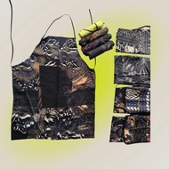 Paket Hemat 3 Celemek Batik / Celemek Masak Bahan Kain Perca Katun Berkualitas