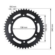 Motorcycle-Accessories Rear Sprocket Chain Wheel Fit 520 Drive Chain For BMW G310GS G310R F650 Fundu