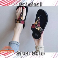 JH4 Women's Knitted Belt Flip-Flop Slippers - Summer Non-Slip for Home & Outdoor