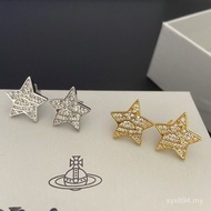 Earrings Simple Five-pointed Star Feel Fashion Korean Style Earrings Temperament 925 Silver Needle C