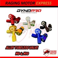 KEPALA TUBELESS VALVE DYNOPRO ALLOY VALVE TUBELESS HEAD M8 M10
