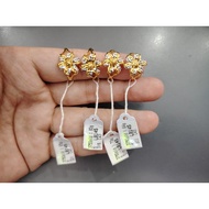 Emas 375 cincin bunga (C43)