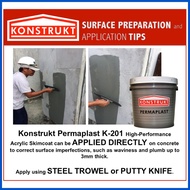 ∜ ◊ ⊙ Boysen Konstrukt Permaplast High Performance Acrylic Skimcoat K-201 - 16 Liters