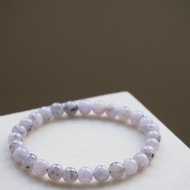 寶淇 - 粉紫底烏雞手珠 - 天然A貨翡翠