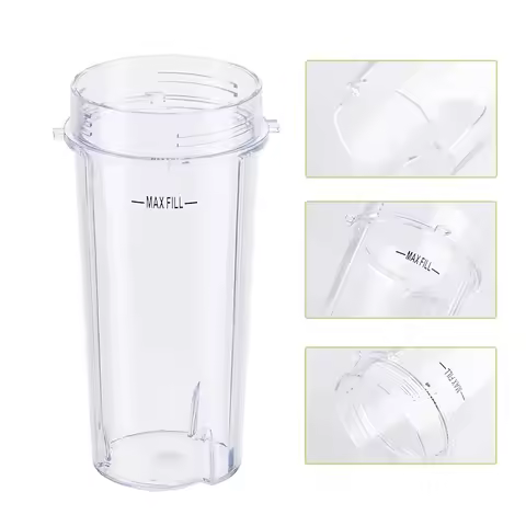 Replacement Parts 16 oz Single Serve Cup Compatible with Ninja Blender BL200 30/ BL201 30/BL201C 30/