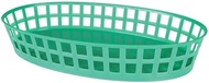 FSE PLBK912G Fast Food Basket, 7-7/8" x 4-3/5" x 2-2/3"H, Oval, Stackable, top Rack Dishwasher Safe,