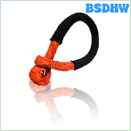 BSDHW 10mm*120mm Soft Shackles,Rope Shackle for Offroad Parts,ATV UHMWPE Shackle HRJSJ
