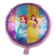 Round foil balloon character princess disney cinderella belle ariel tangled Snow white circle balloo