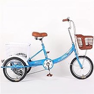 Fashionable Simplicity Adult Tricycles Adult Trike 3 Wheel Bikes Beach Cruiser Bicycle 16 Inch Oversized Comfort Bike Seat Cargo Basket
