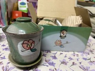日式陶瓷附蓋茶碗蒸杯/湯盅/味噌湯碗