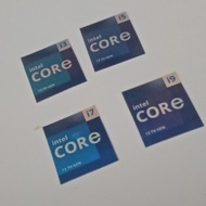 intel core 13th gen i3 i5 i7 i9 hologram blue stiker laptop komputer