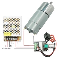 High Torque Geared Motor 37GB-555 12V24V 555 DC Motor 9RPM~1280RPM Slow Speed Adjustable 37mm Brushe