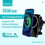 Eyd Car Charger Holder MagSafe Car Wireless Charger 15W Fast Charging Car Holder for iPhone and Andr