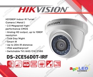 Hikvision DS-2CE56D0T-IRF 2MP 1080P Dome Analog Infrared Metal Housing CCTV Camera