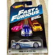 Hot Wheels Fast & Furious 2 Fast 2 Furious Nissan Skyline GT-R R34 2/8 Diecast 1:64