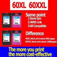 HP 60 ink HP 60XL black HP60XL refillable ink Cartridge Compatible for hp F2480 F2410 F4280 F4283 F4